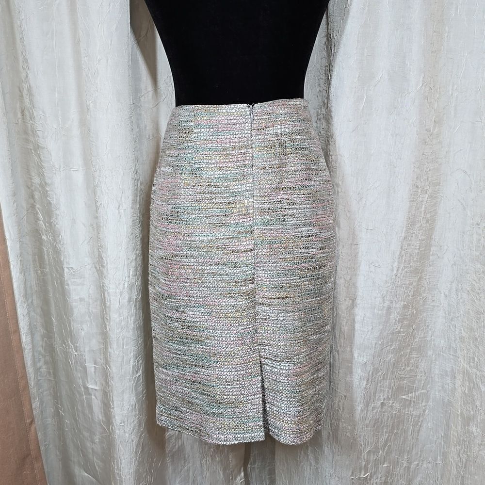 Ann Taylor Pastel Tweed Pencil Skirt - Picture 6 of 16